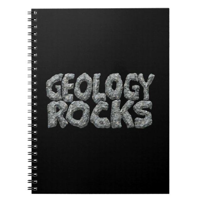 Caderno Espiral Geologia Balança - Trocadilho de Ciência da Terra (Frente)