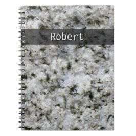 Caderno Espiral Geologia White Granite Rock Textura qualquer