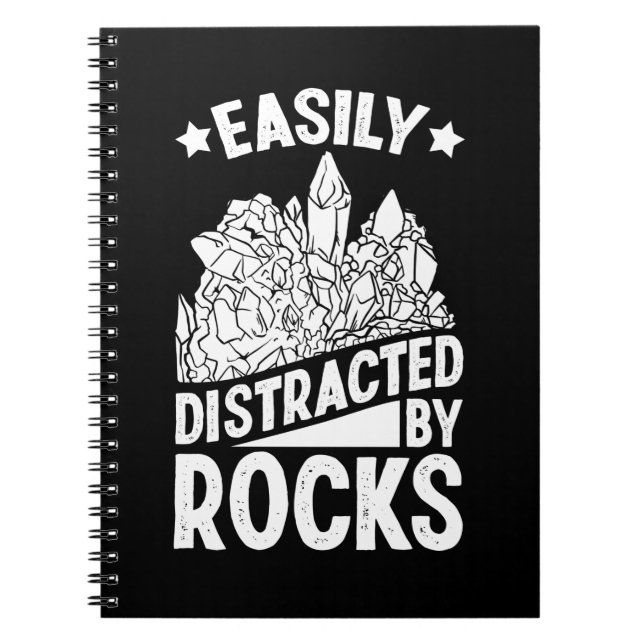 Caderno Espiral Geólogo do Rock Collector Funny Geology (Frente)