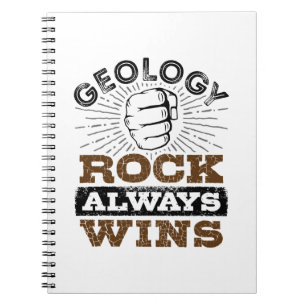 Caderno Espiral Geology Rock Always Win