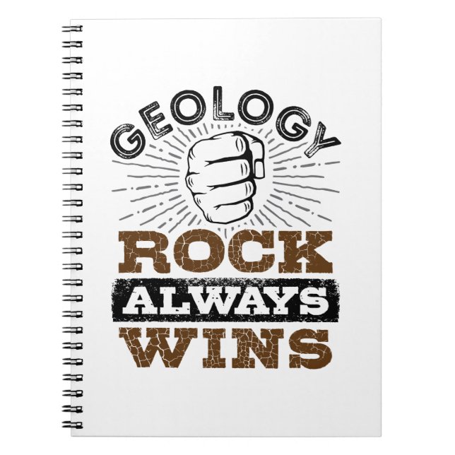 Caderno Espiral Geology Rock Always Win (Frente)