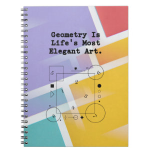 Caderno Espiral Geometria Arte Elegante da Vida Beleza Matemátic