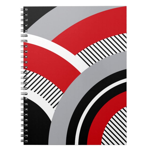 Caderno Espiral Geometria colorida (Frente)