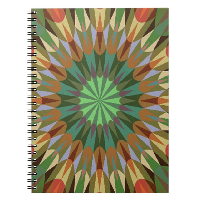 Caderno Espiral Geometria da Retro Terrestre (Frente)