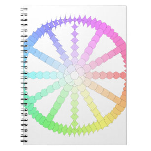 Caderno Espiral geometria das rodas de evolução de polígonos