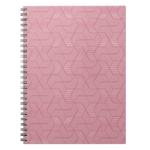 Caderno Espiral Geometria de Linha: Textura Vintage Moderna