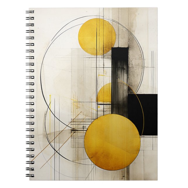 Caderno Espiral Geometria do ouro (Frente)