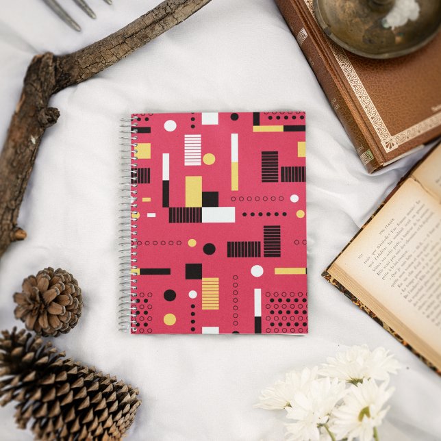 Caderno Espiral Geometria Polka Stripes (discover a wide range of high-quality notebook for students, college, office.)