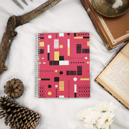 Caderno Espiral Geometria Polka Stripes