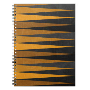 Caderno Espiral Geometric Black Yellow