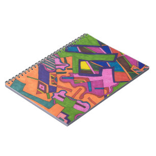 Caderno Espiral "Geométrico" - Abstrato Art