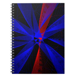 Caderno Espiral Geométrico Abstrato Cor de Mirtilo