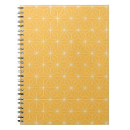 Caderno Espiral Geométrico Amarelo