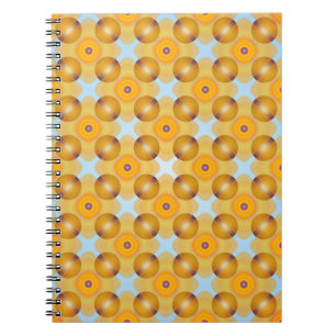 Caderno Espiral Geométrico Amarelo Incomum