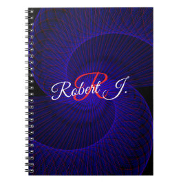 Caderno Espiral Geométrico com Funil Duplo de Cima
