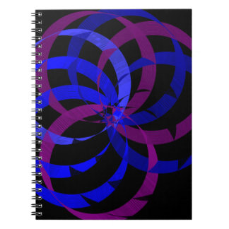 Caderno Espiral Geométrico de Frutas Vermelhas