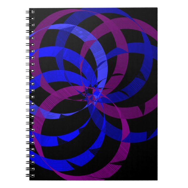 Caderno Espiral Geométrico de Frutas Vermelhas (Frente)