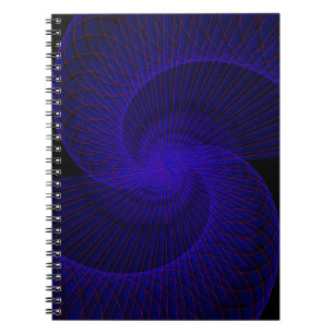 Caderno Espiral Geométrico de Funil Duplo de Cima