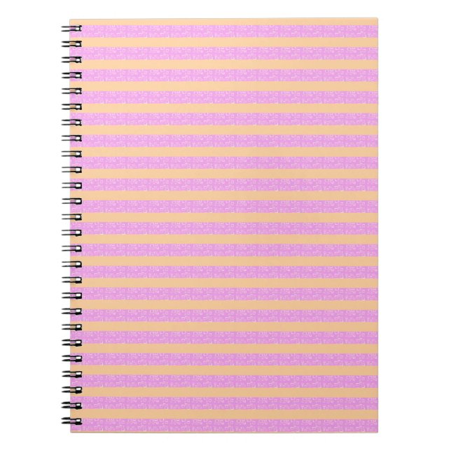 Caderno Espiral Geométrico Rosa  (Frente)