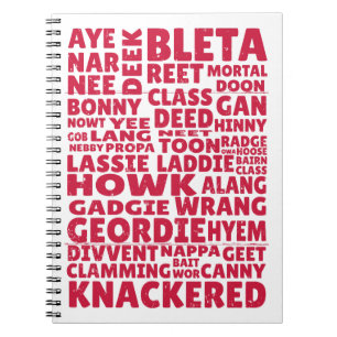 Caderno Espiral Geordie slang Norte Inglês