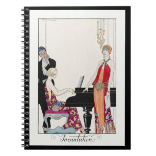 Caderno Espiral George Barbier Vintage Fashion