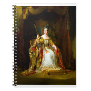 Caderno Espiral George Hayter Retrato da Rainha Vitória