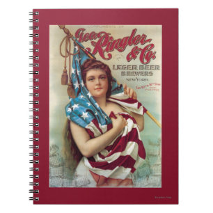Caderno Espiral George Ringler & de cerveja do CO. poster