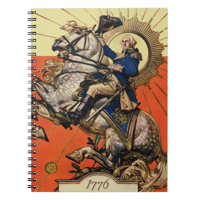 Caderno Espiral George Washington a cavalo (Frente)