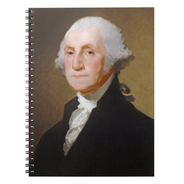 Caderno Espiral George Washington, c.1821 (óleo em canvas) (Frente)