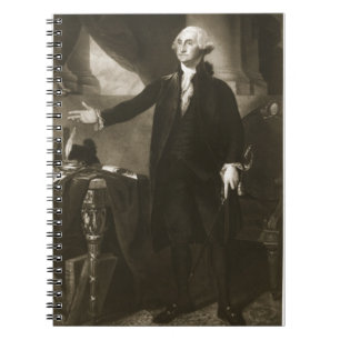 Caderno Espiral George Washington, ø presidente do Sta unido