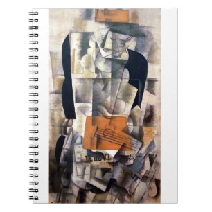 Caderno Espiral Georges Braque é mulher com um violão