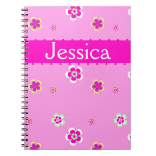 Caderno Espiral Gepersonaliseerde Bloemen patrulha encontrou nome