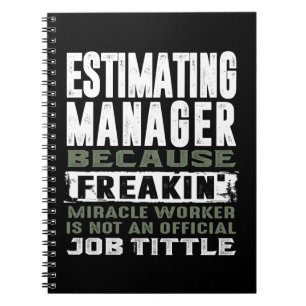 Caderno Espiral Gerenciador de Estimativa