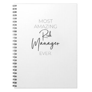 Caderno Espiral Gerente de Riscos Mais Incrível Em T-Shirt