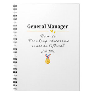 Caderno Espiral Gerente Geral