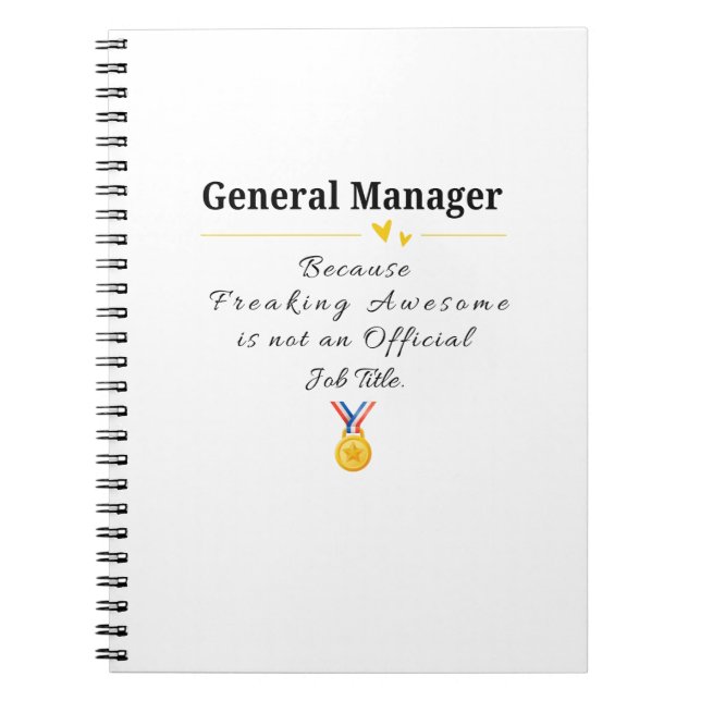 Caderno Espiral Gerente Geral (Frente)