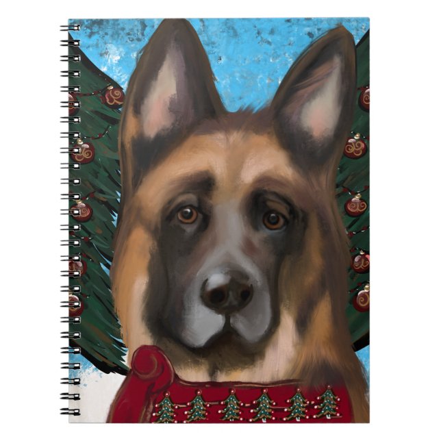 Caderno Espiral German shepherd (Frente)