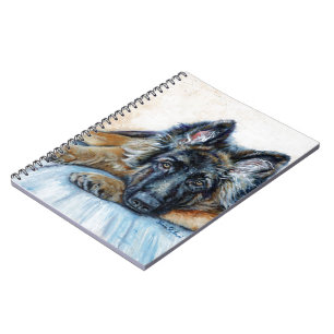 Caderno Espiral German shepherd
