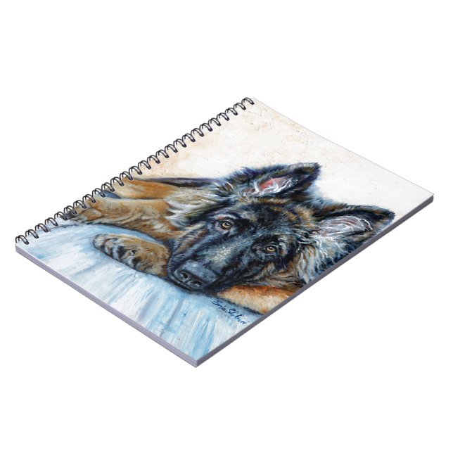 Caderno Espiral German shepherd (Left Side)
