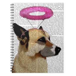 Caderno Espiral German shepherd com Halo Rosa