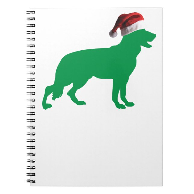Caderno Espiral German shepherd de Natal (Frente)