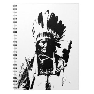 Caderno Espiral Gerônimo preto e branco