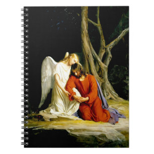 Caderno Espiral Gethsemane de Carl Bloch. Notebooks com Presente C