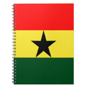 Caderno Espiral Ghana flag