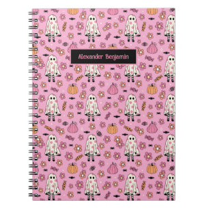 Caderno Espiral Ghost Pumpkin no Halloween