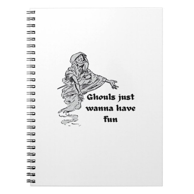Caderno Espiral Ghouls Só Quer Divertir-Se Clássico (Frente)