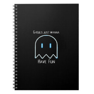 Caderno Espiral Ghouls Só Quer Divertir-Se - Época De Halloween