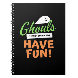 Caderno Espiral Ghouls Só Quer Se Divertir - Halloween Ghouls Fund