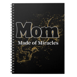 Caderno Espiral Gift for Mom Made of Miracles