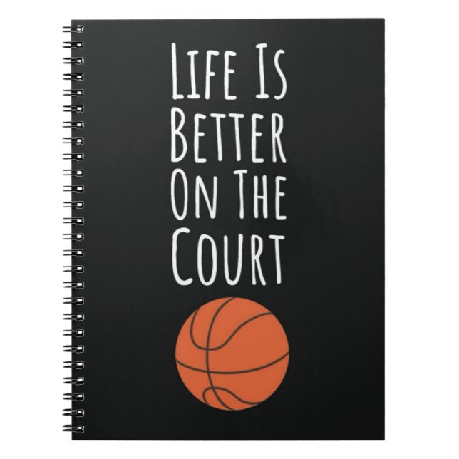 Caderno Espiral Gifts For Basketball Players Team Sports Fan (Frente)
